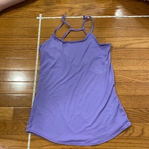 Thin lightweight lavender athletic tank